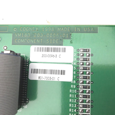 Used Cognex 801-0003-01 C / 200-0096-3 C Circuit Board, VM18B 2-3-0096-01