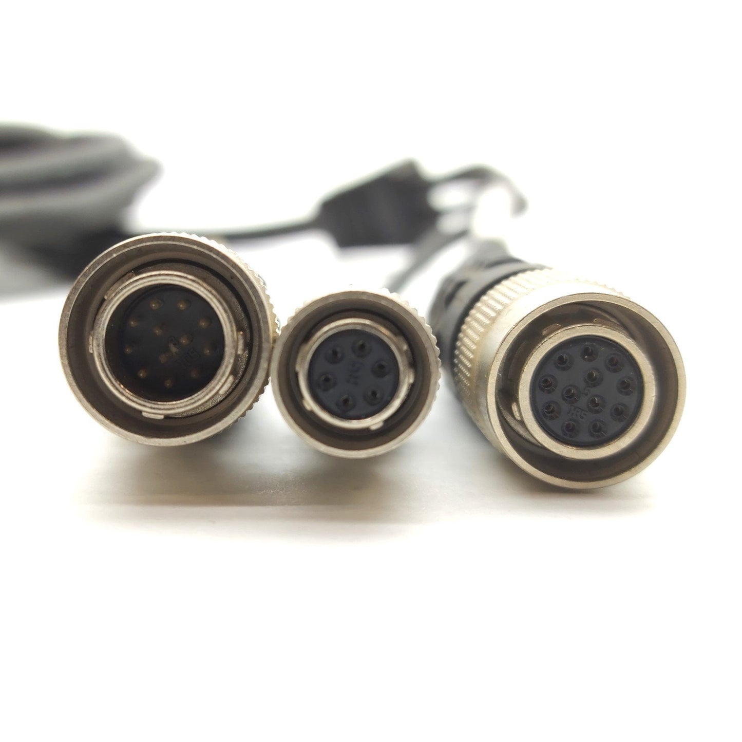 Used JAI 300-0282-15 Camera Cable, 12-Pin to 12-Pin & 6-Pin Hirose, 15', for CV-M1
