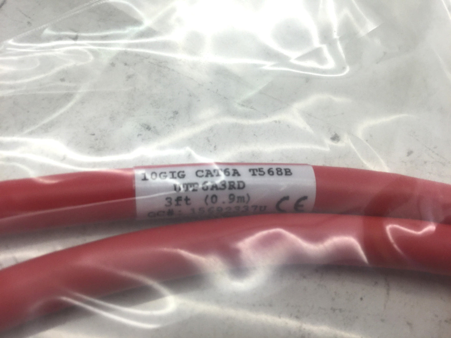 New Box of 10 New Panduit UTP6A3RD Patch Cords W/ MaTriX Tech 3' CAT 6A 10GB RED