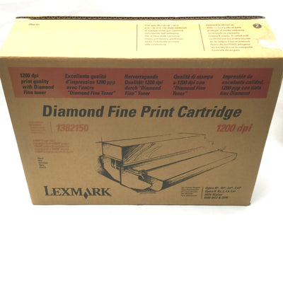 New Other Lexmark 1382150 Diamond Fine Black Print Cartridge 14,000 Page Yield, 1,200DPI