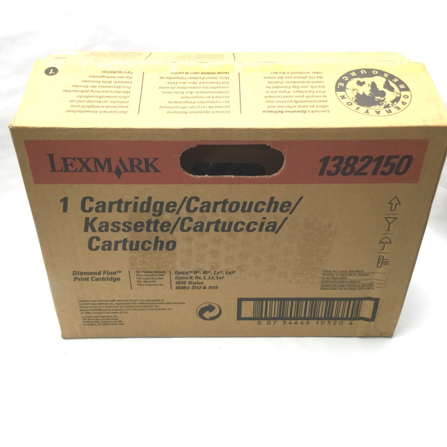 New Other Lexmark 1382150 Diamond Fine Black Print Cartridge 14,000 Page Yield, 1,200DPI