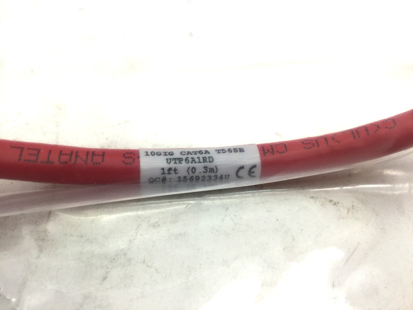 New Box of 10 New Panduit UTP6A1RD Patch Cords W/ MaTriX Tech 1' CAT 6A 10GB RED