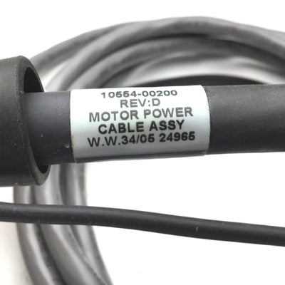 Used Adept 10554-00200 Robot Motor Power Cable, 16 Feet Long, Rev. D