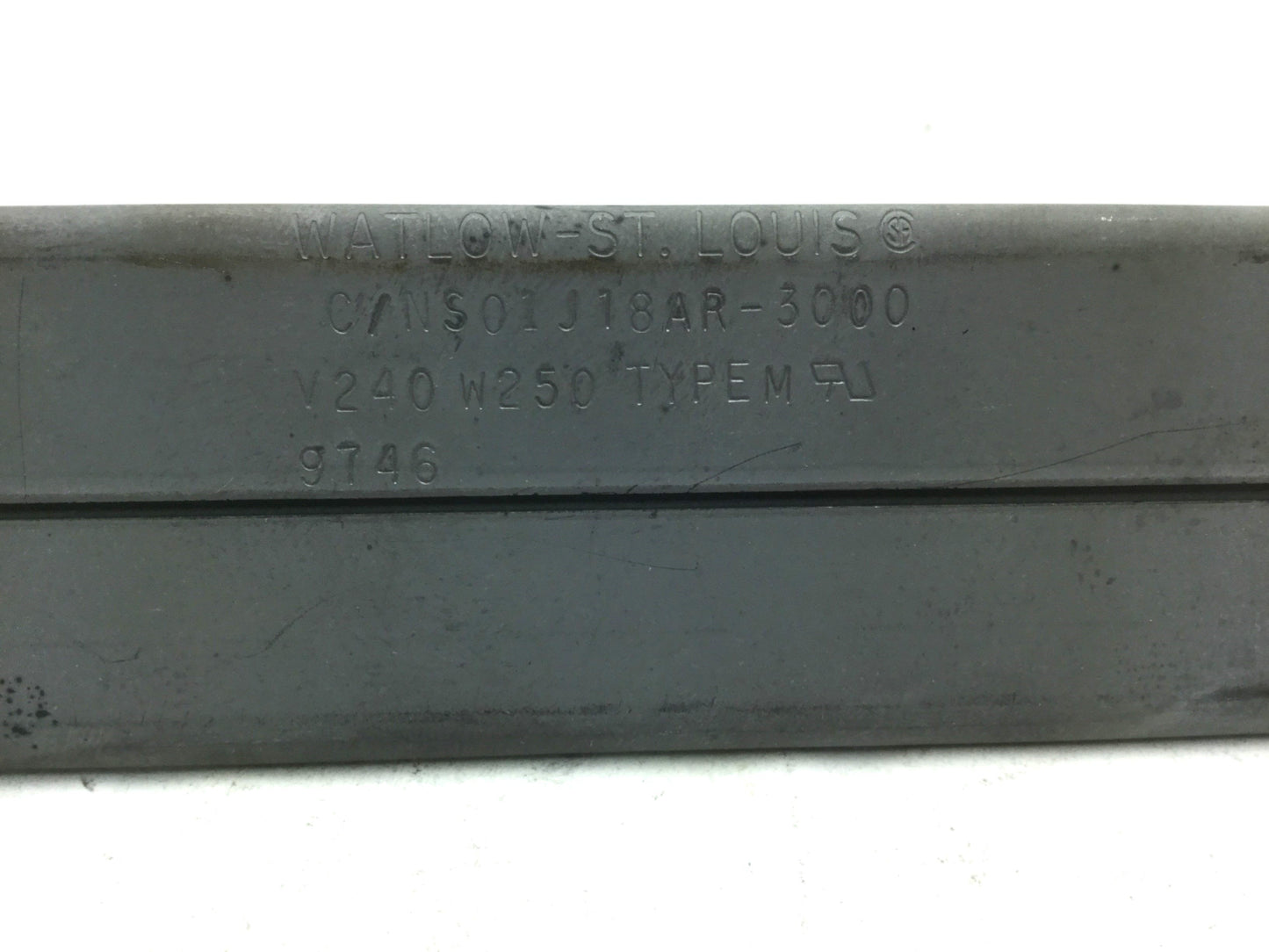 Used Watlow NS01J18AR-3000 Clamp On Heater, 240V 250 Watts, L: 18", W: 1.5"