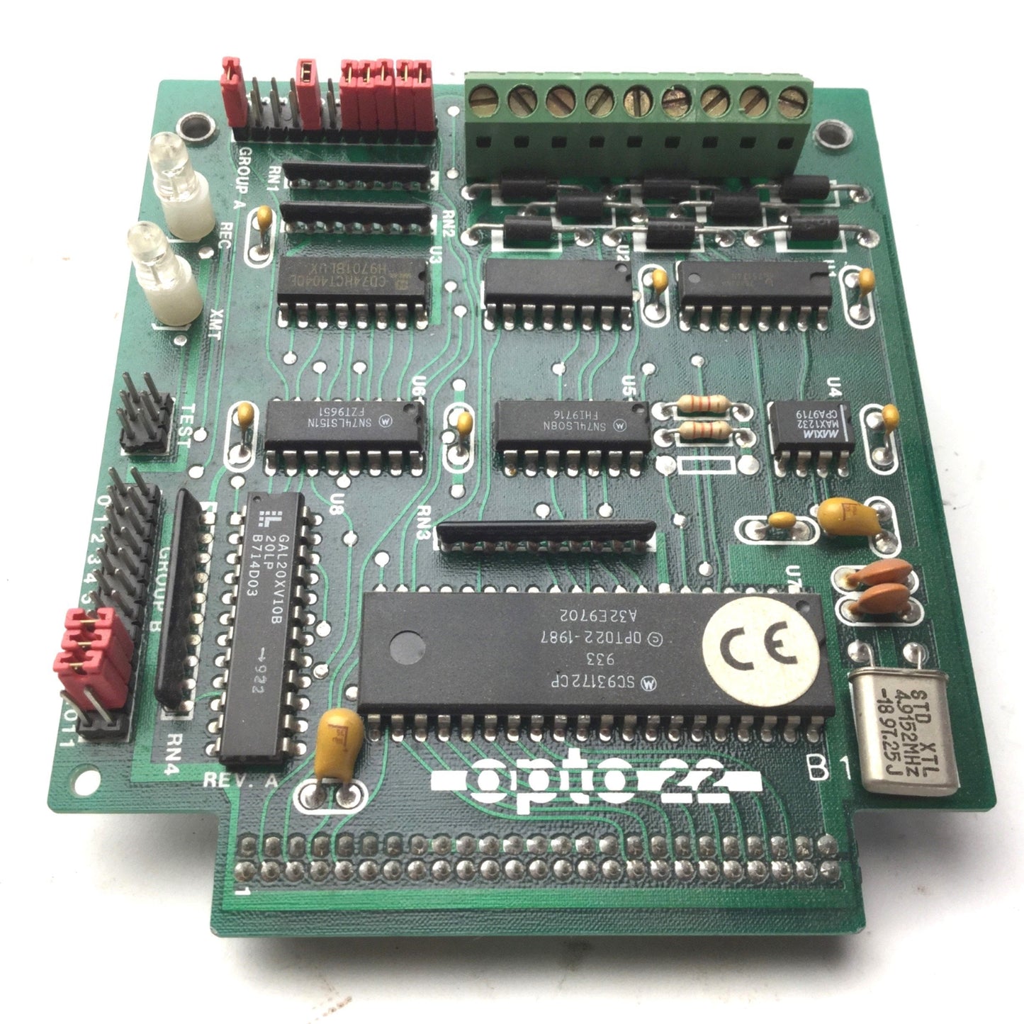 Used OPTO 22 B1 16-Channel Optomux Interface Brain Board for Serial Networks 001828H