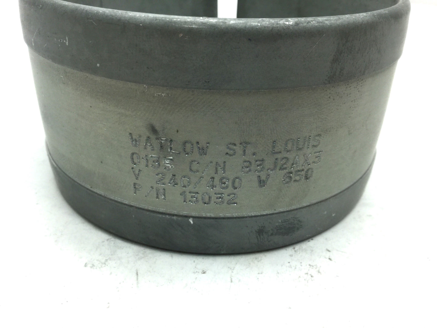 Used Watlow 13032 Nozzle Heater Band, 240/480V 650W, ID: 3.48" OD: 3.75" W: 2"