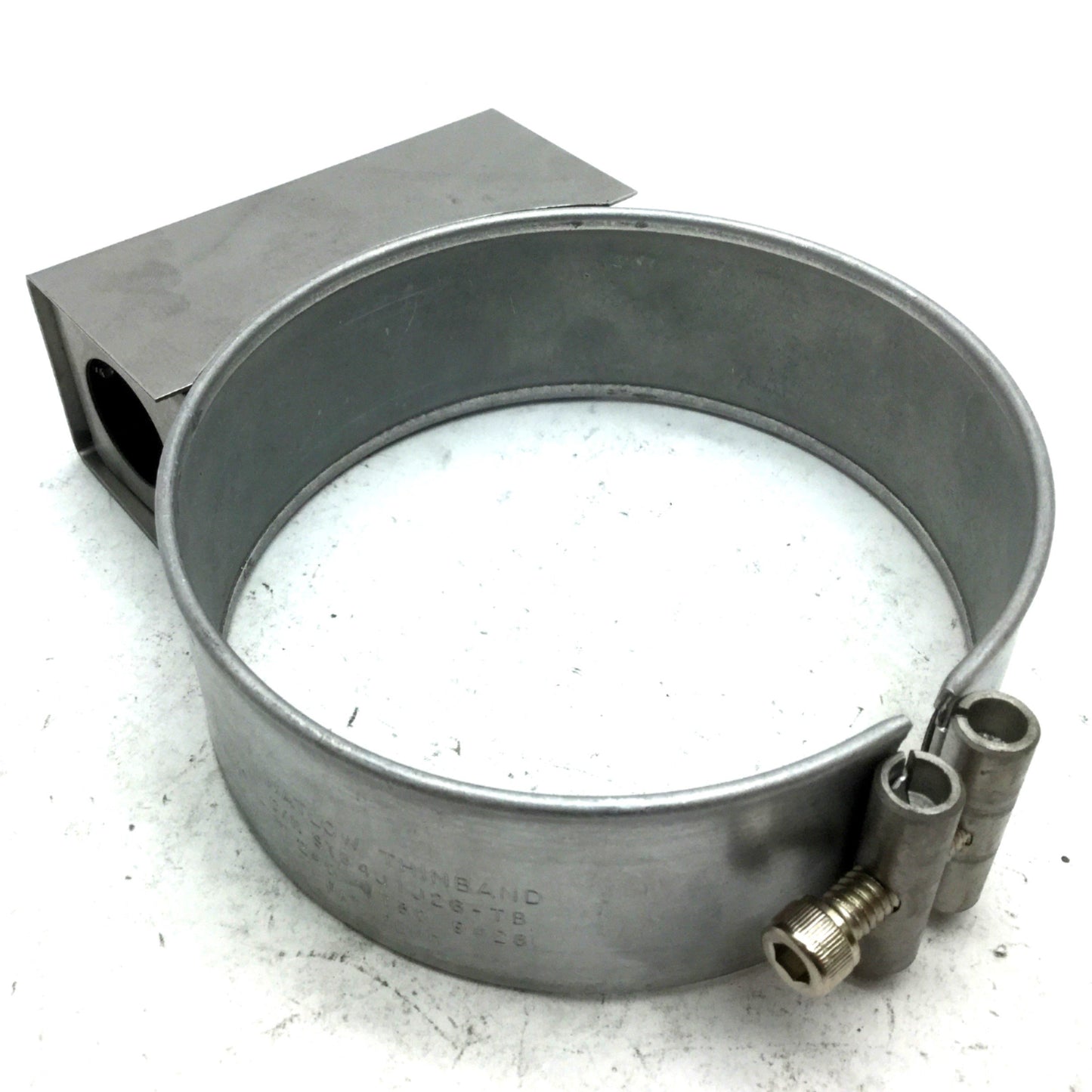 Used Watlow STB4J1J26-TB Nozzle Heater Thinband, 240V 780W ID: 4.5" OD: 4.8" W: 1.52"