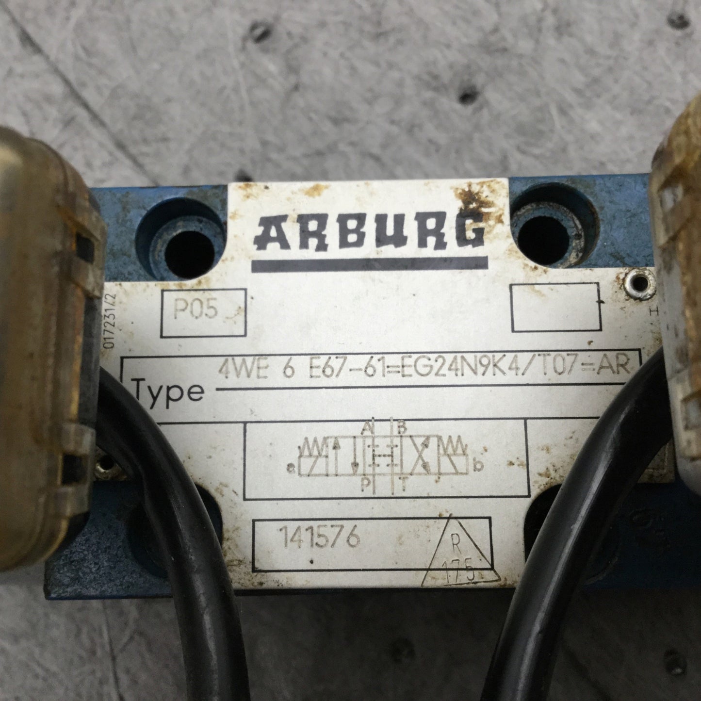 Used Arburg Bosch 4WE 6 E67-61/EG24N9K4/T07 4-Way Directional Control Solenoid Valve