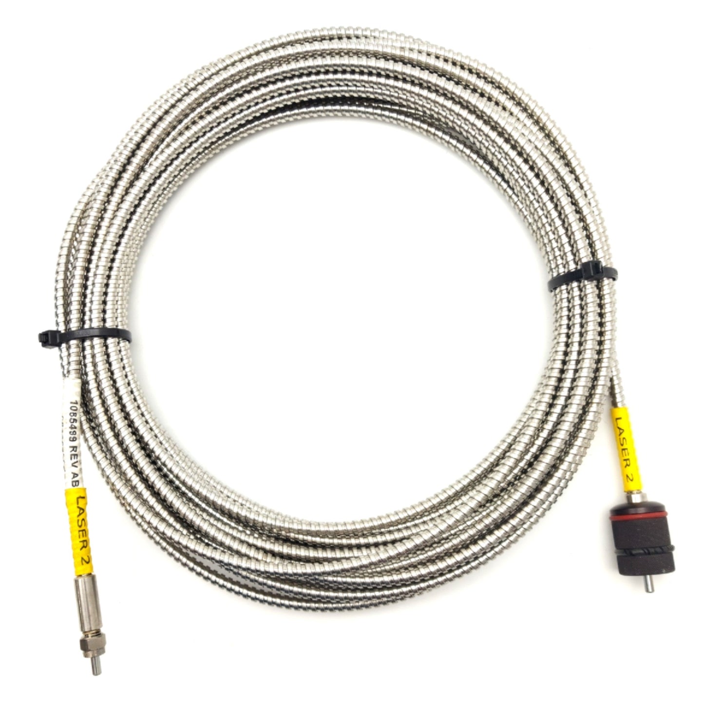 Used Coherent 1085499 Rev AB Laser Fiber Optic Cable 30W 808nm SMA Connector 10m Long