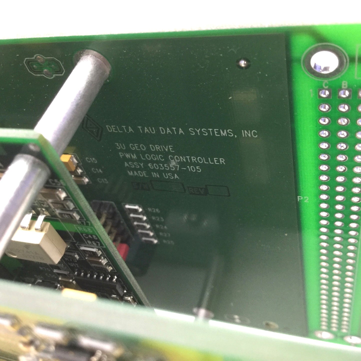 Used Delta Tau 3U081 1-Axis PWM Amp 3U Geo Drive PWM Logic Controller ASSY 603557-105