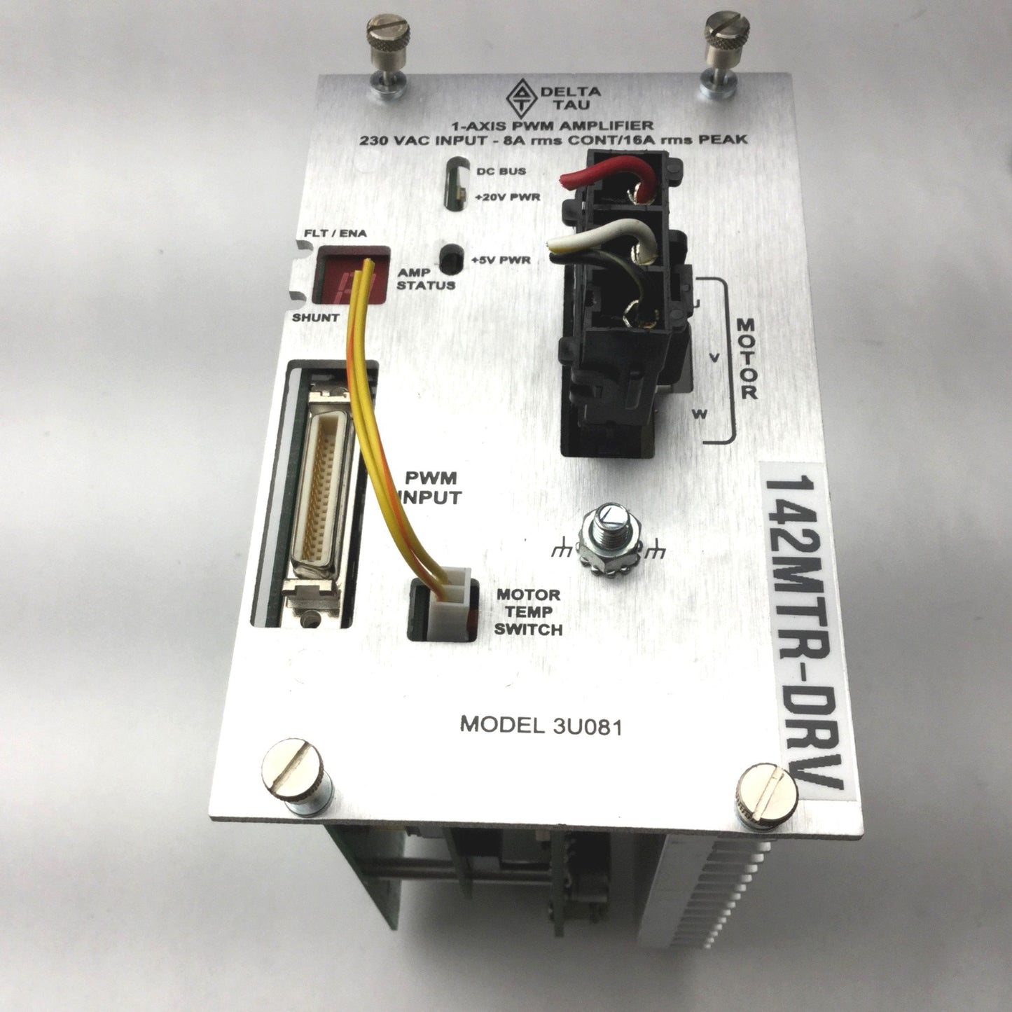 Used Delta Tau 3U081 1-Axis PWM Amp 3U Geo Drive PWM Logic Controller ASSY 603557-105