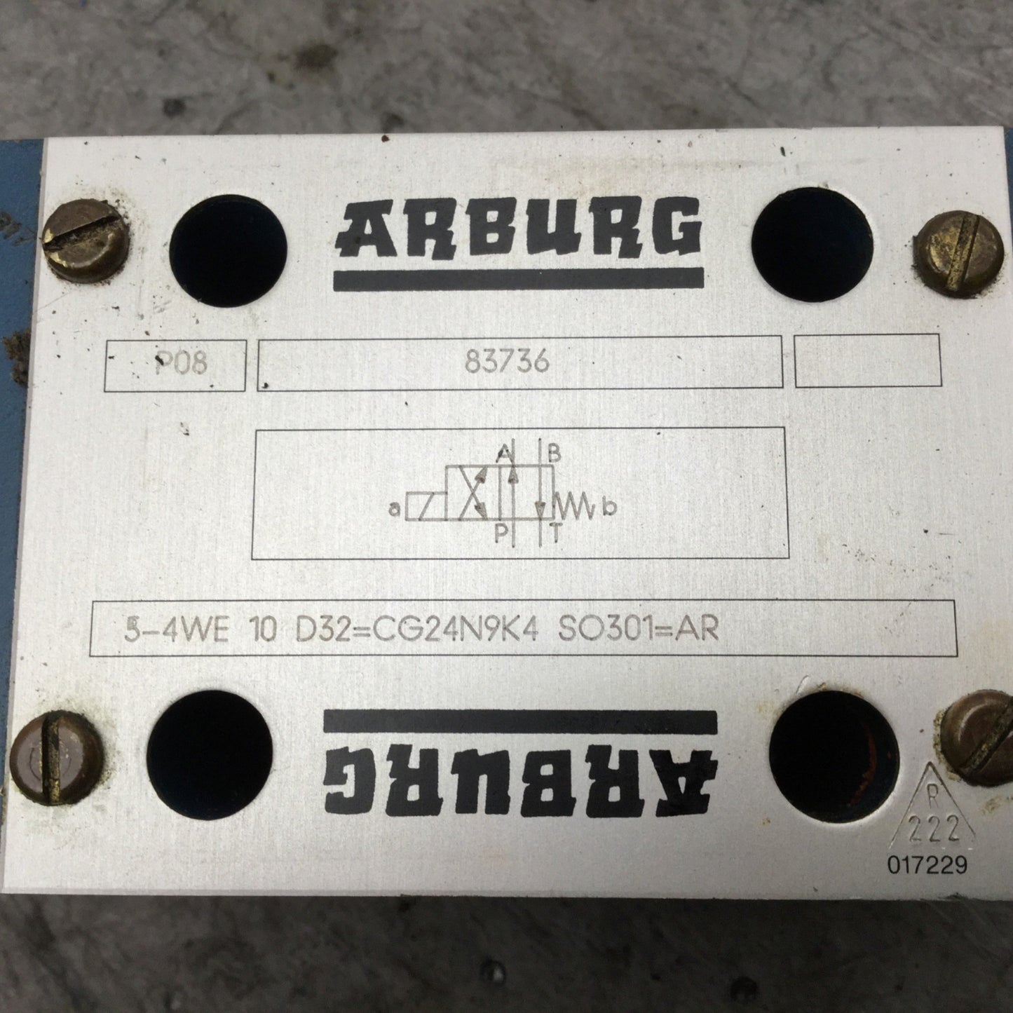 Used ARBURG Bosch 5-4WE 10 D32/CG24N9K4 SO301 Directional Control Spool Valve