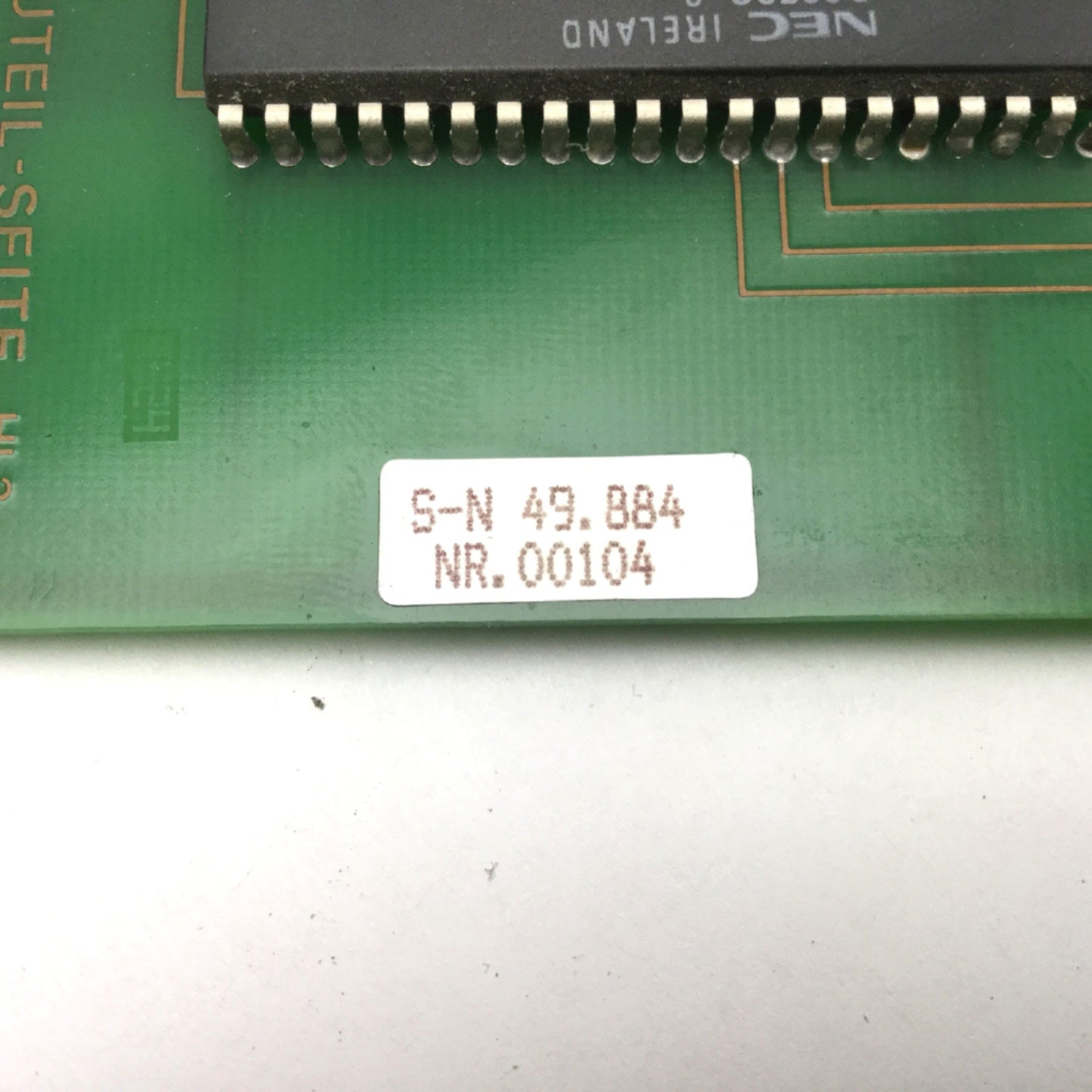 Used ARBURG Dialogica S-N 49.884 NR.00104 ARB 256B Keypad Input Card 170 CMD 150-45