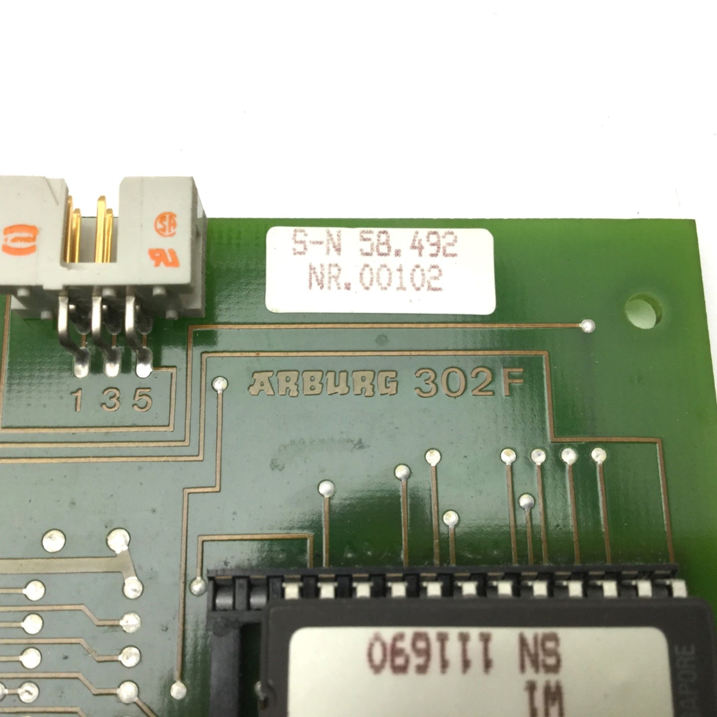 Used ARBURG Dialogica S-N 58.492 NR.00102 302F Displacement Card 170 CMD 150-45