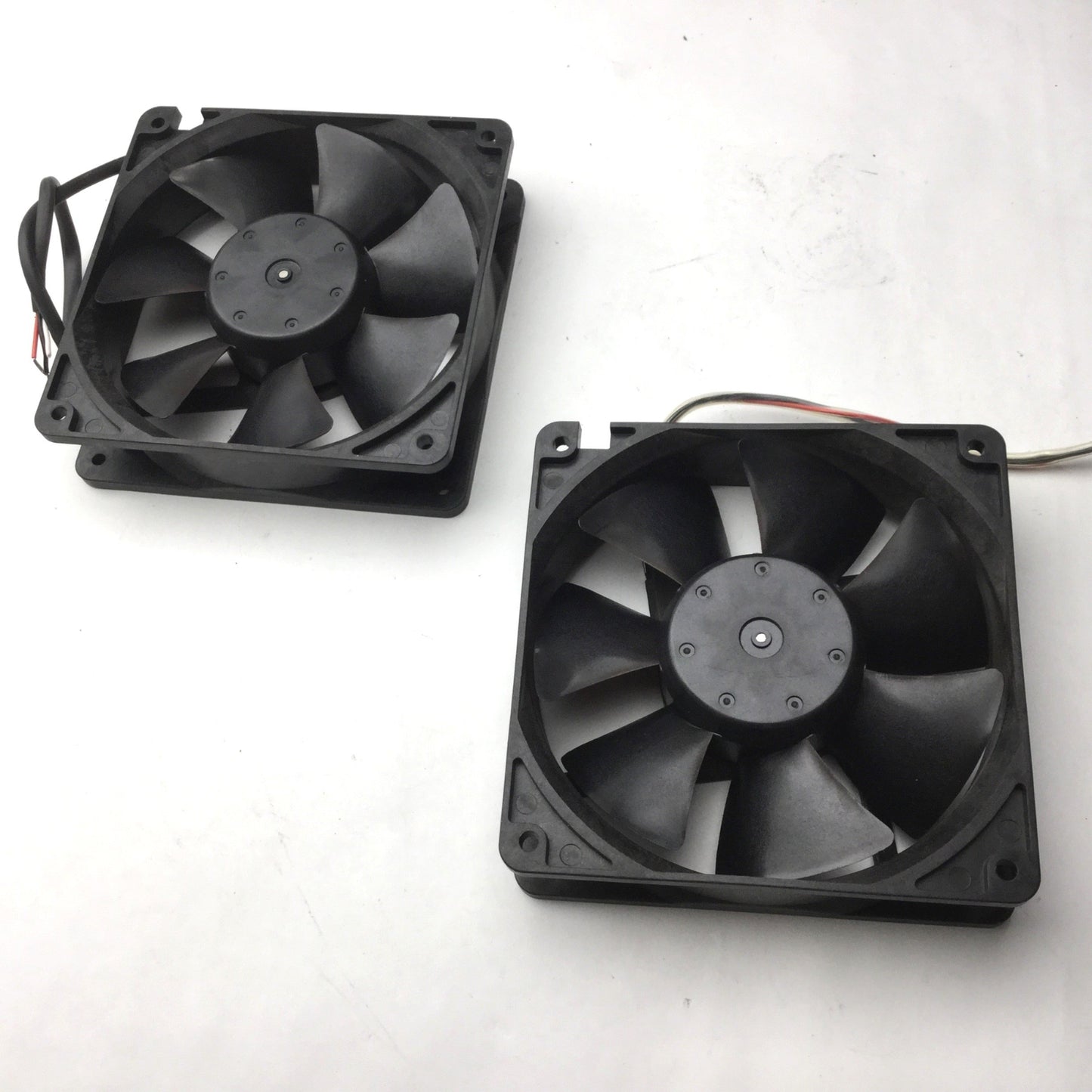 Used Lot of 2 NMB-MAT 4712KL-05W-B49 Cooling Fan, 24VDC, 0.48A, 4.625"x4.625"x1.25"