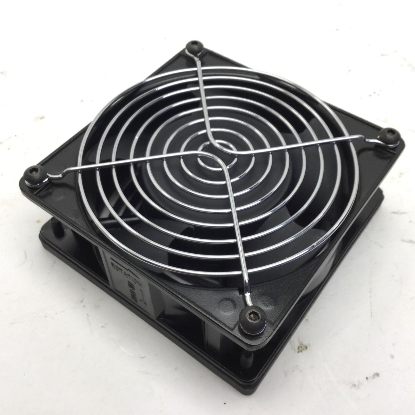 Used Dayton LR53000 4WT46 Axial Fan, 115VAC 60Hz, 0.24A, 20W, 115 CFM, 3100RPM