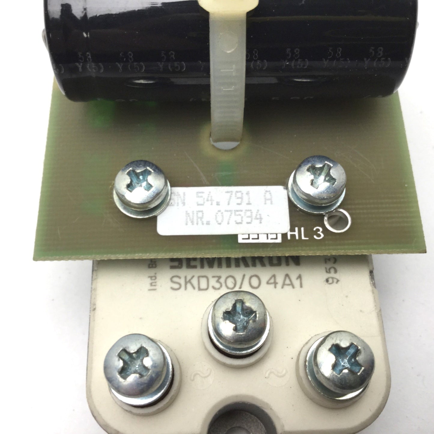 Used ARBURG SN 54.791 A 54.407 NR.07594 ARB 333A W/Semikron SKD30/0 4A1 Rectifier