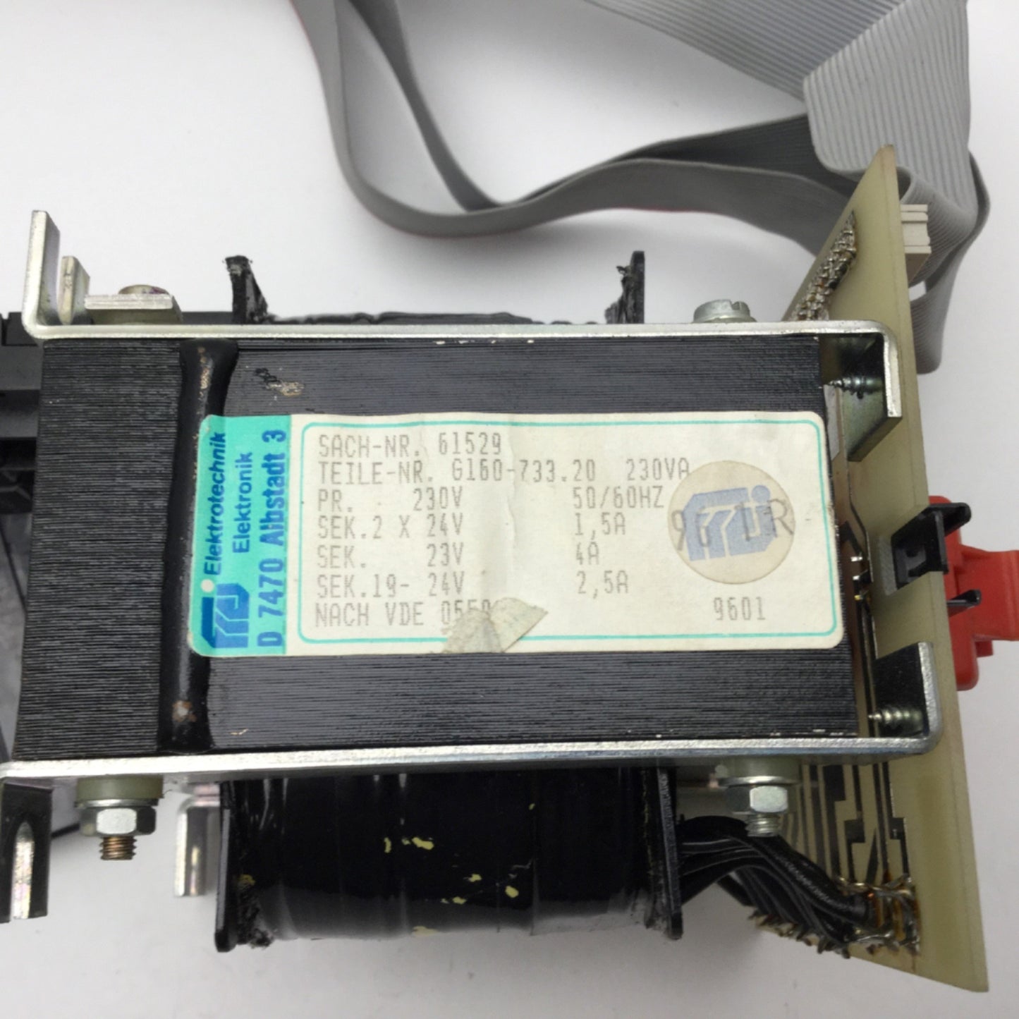 Used ARBURG 61.568 Elektrotechnik D7470 Albstadt-3 Transformer, 230VAC 50/60Hz