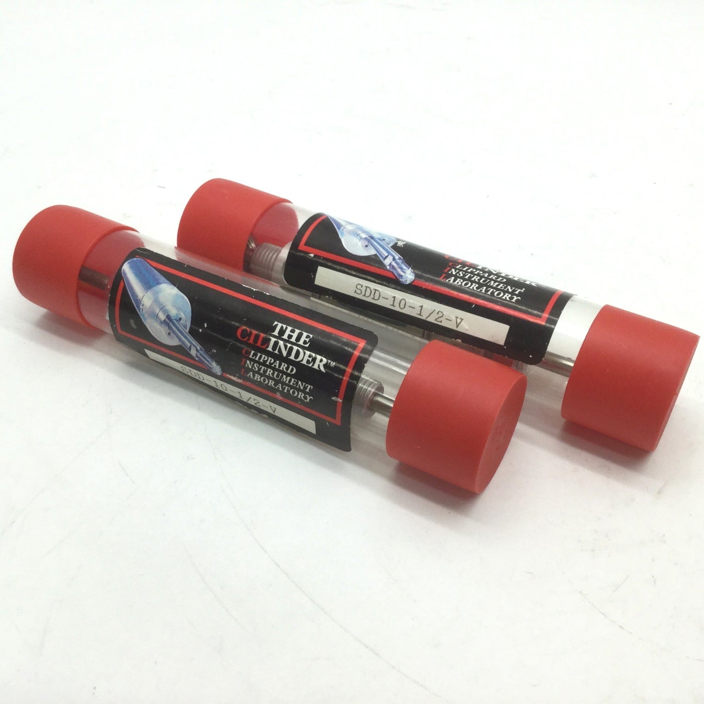 New 2X Clippard SDD-10-1/2-V Double Acting Double End Cylinder Bore 5/8" Stroke 1/2"