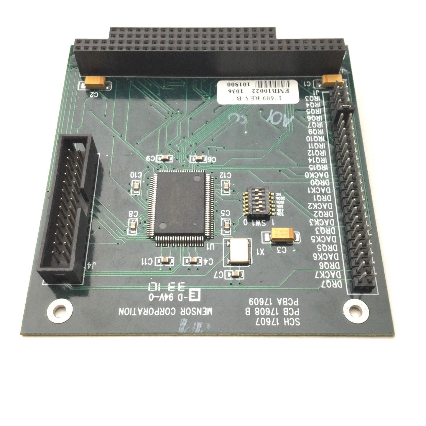 Used Mensor Corporation 17609 REV B Circuit Board, EMB10022, E-D 94V-0, 3310