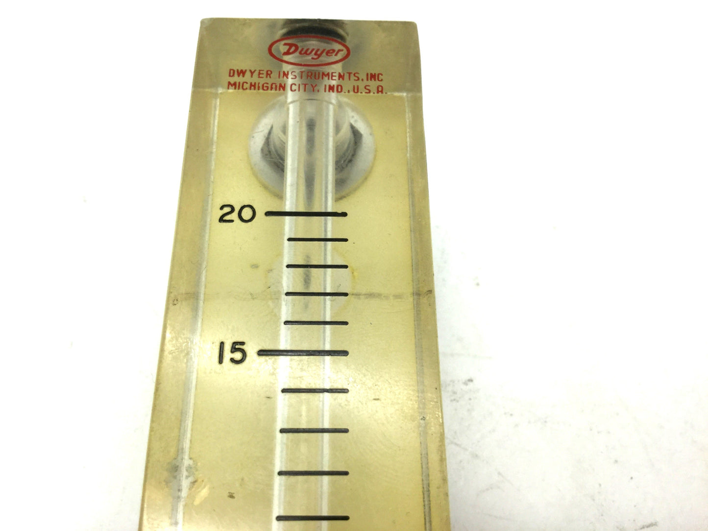 Used Dwyer VFB-51 Flow Meter 4" Scale 2-20 SCFH Air