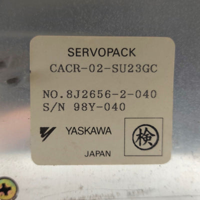 Used Yaskawa CACR-02-SU23GC Rev. B1 Servopack, for Epson SRC-320 Robot Controller