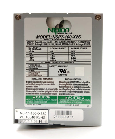 Used Nipron NSP7-100-X2S2 Industrial Modular Power Supply 100W 120/240VAC Epson RC420