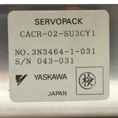 Used Yaskawa CACR-02-SU3CY1 Servopack for Epson RC420 Robot Controller