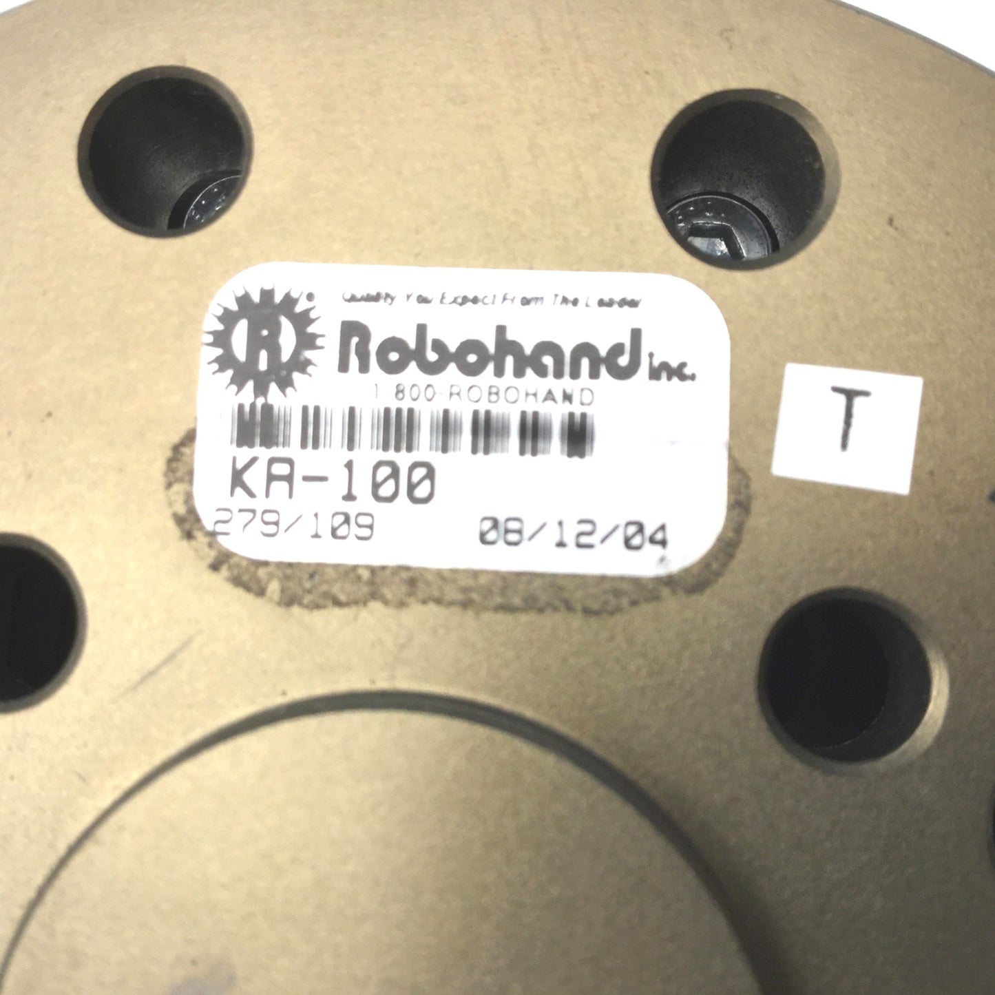 Used Robohand KA-100 Lateral Compliance Device Pneumatic Centering, Misalignment: 2mm
