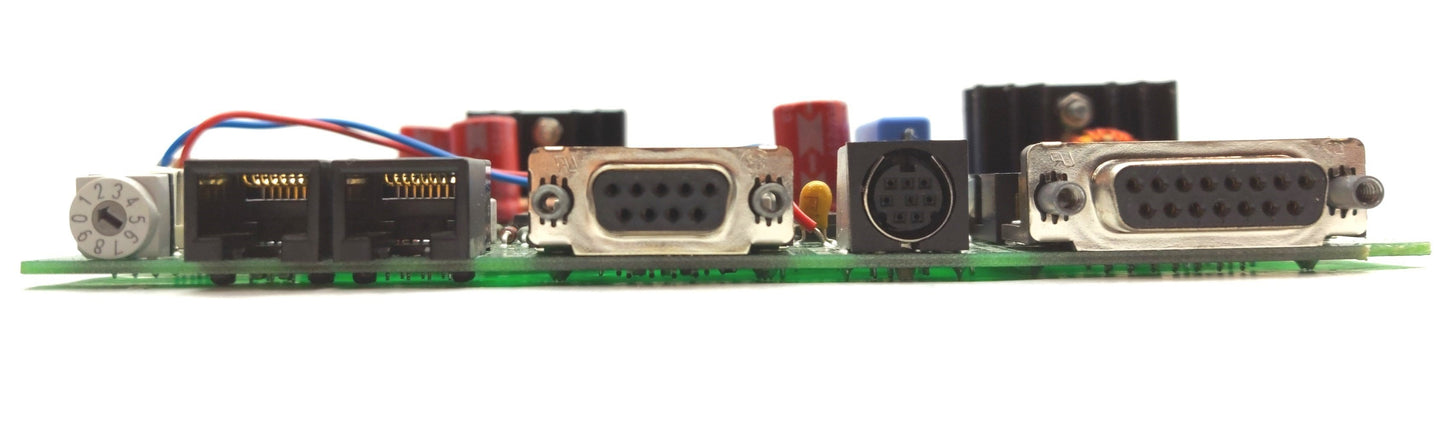 Used Coherent Rev. 1.0 Duo FAP LASER Rear Panel Board 15/9Pin D-Sub 8Pin DIN 2x RJ45