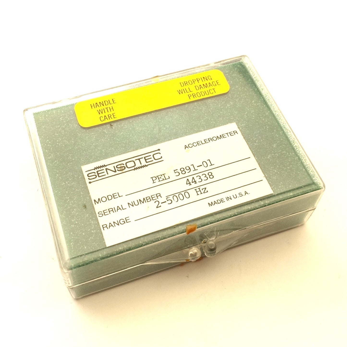 Used Honeywell Sensotec PEL 5891-01 Piezoelectric Accelerometer, Range: 2-5000 Hz