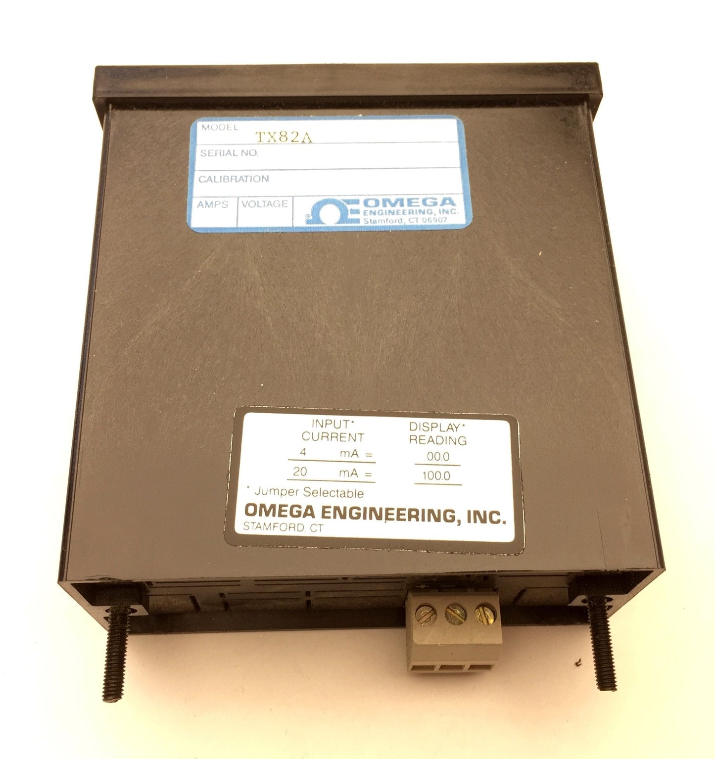 Used Omega TX82A Current Loop Indicator, Input Current: 4-20mA, 7-Segment LCD