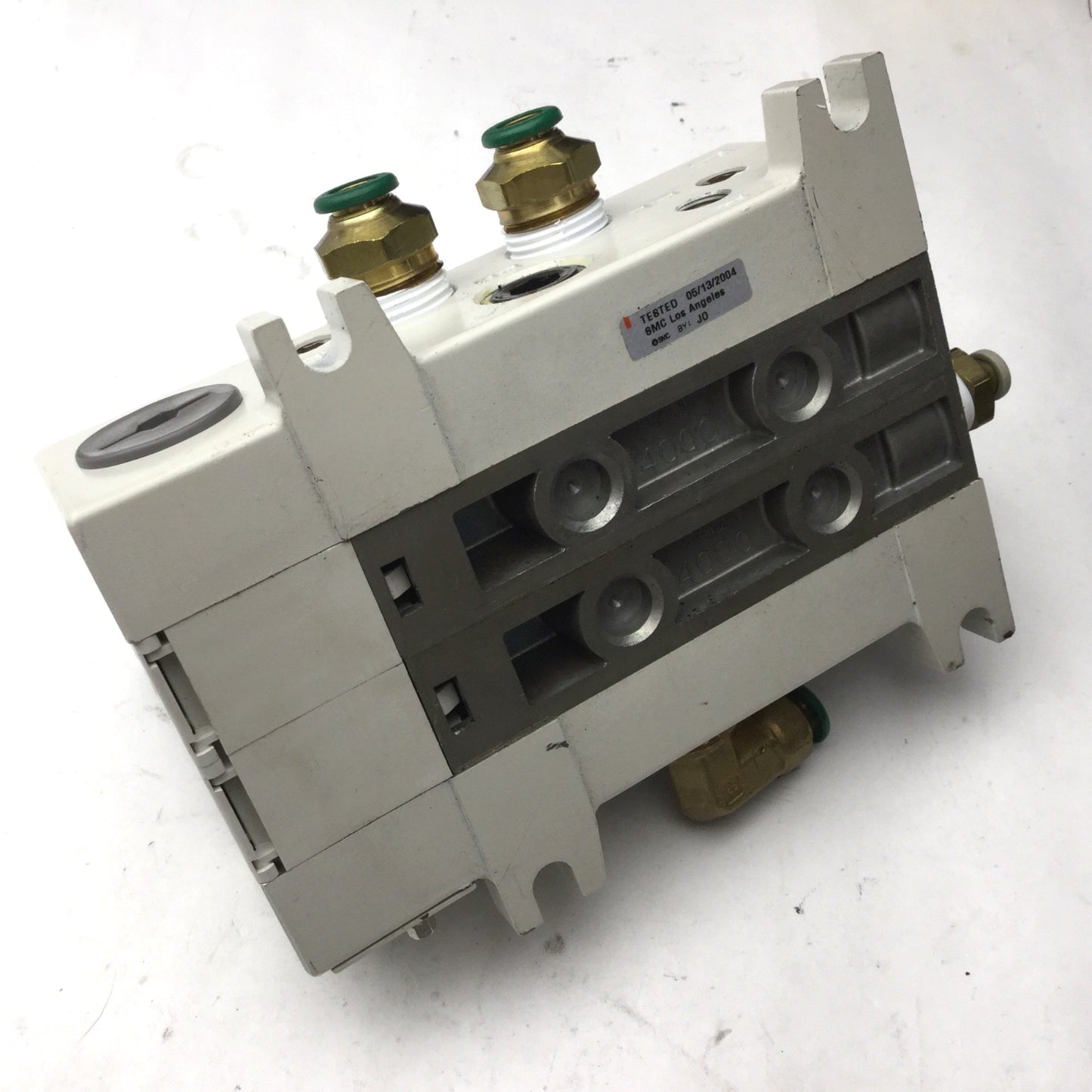 Used Manifold SMC VQ4300-5 Solenoid Valve VVQ4000-10A-1 Throttle Valve Spacer, 5-Port