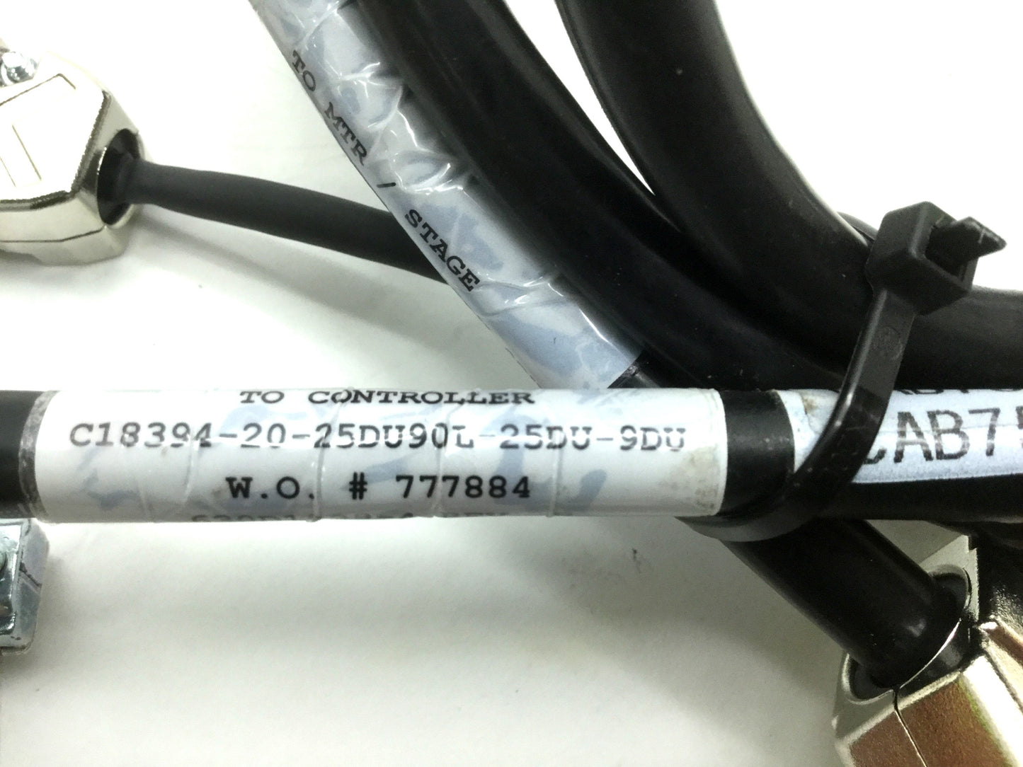Used Aerotech 630D1839-4 Configured Brushless Motor Feedback Cable, Length 2m