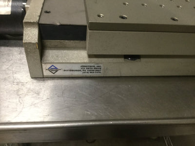 Used Aerotech ATS20015-M-40P Motorized Linear Stage 150mm Travel 4mm/rev 1050LT Motor