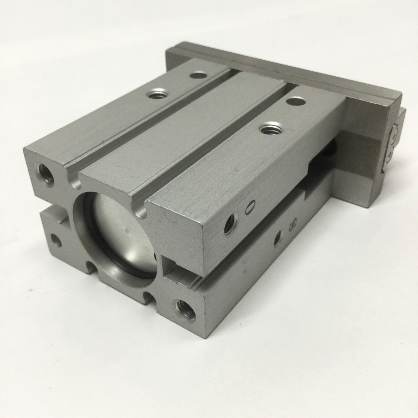 Used SMC MHZL2-25D3 Parallel Jaw Air Gripper, 2-Finger, 25mm Bore, 22mm Stroke, M5
