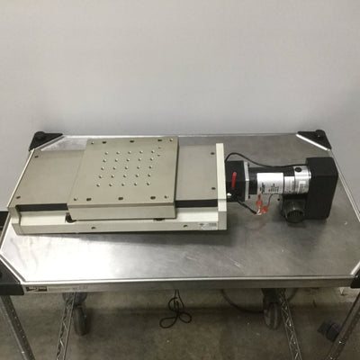 Used Aerotech ATS20015-M-40P Motorized Linear Stage 150mm Travel 4mm/rev Motor 1050LT