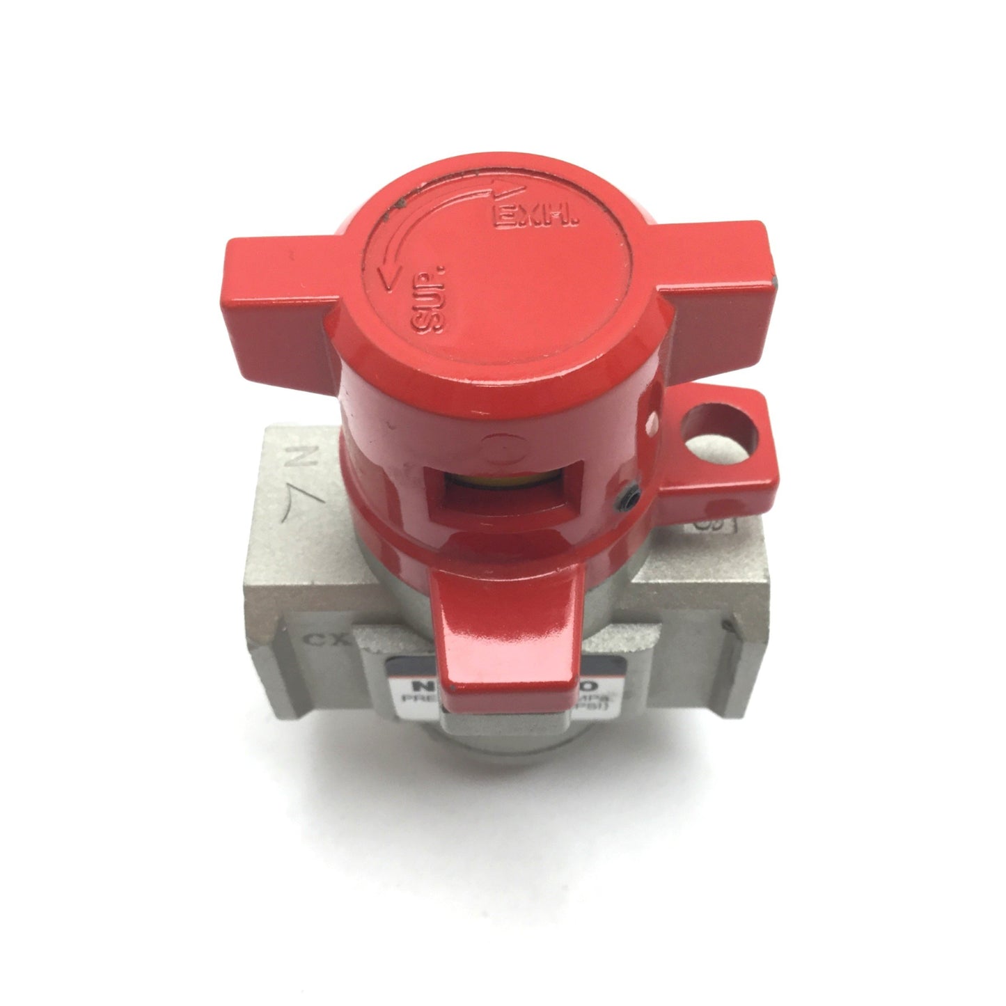 Used SMC NVHS3500 Pneumatic Lock-Out Valve, Ports: 1/4" NPT, Pressure: 14.2-145psi