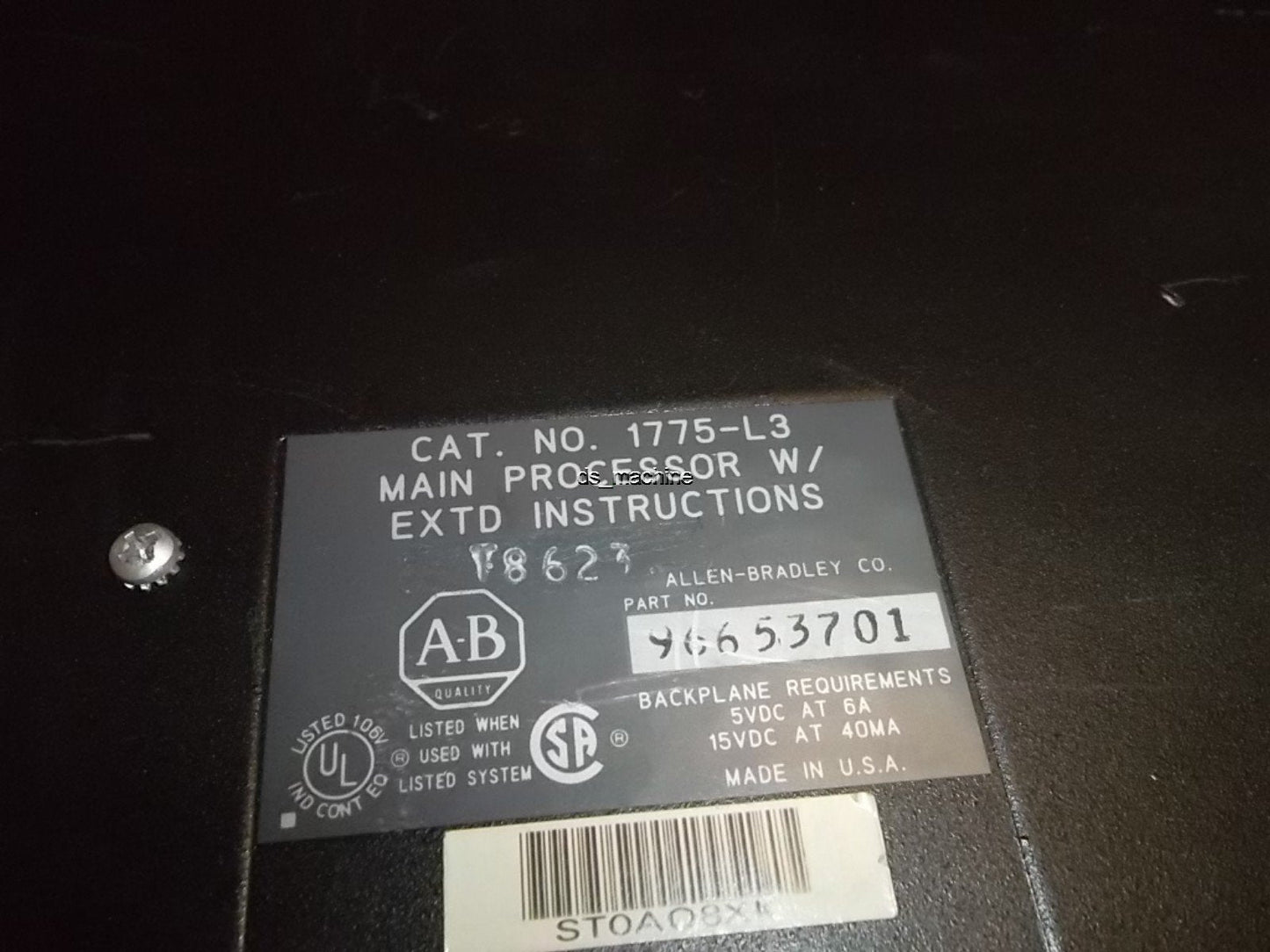 Used Allen-Bradley 1775-L3 Main Processor