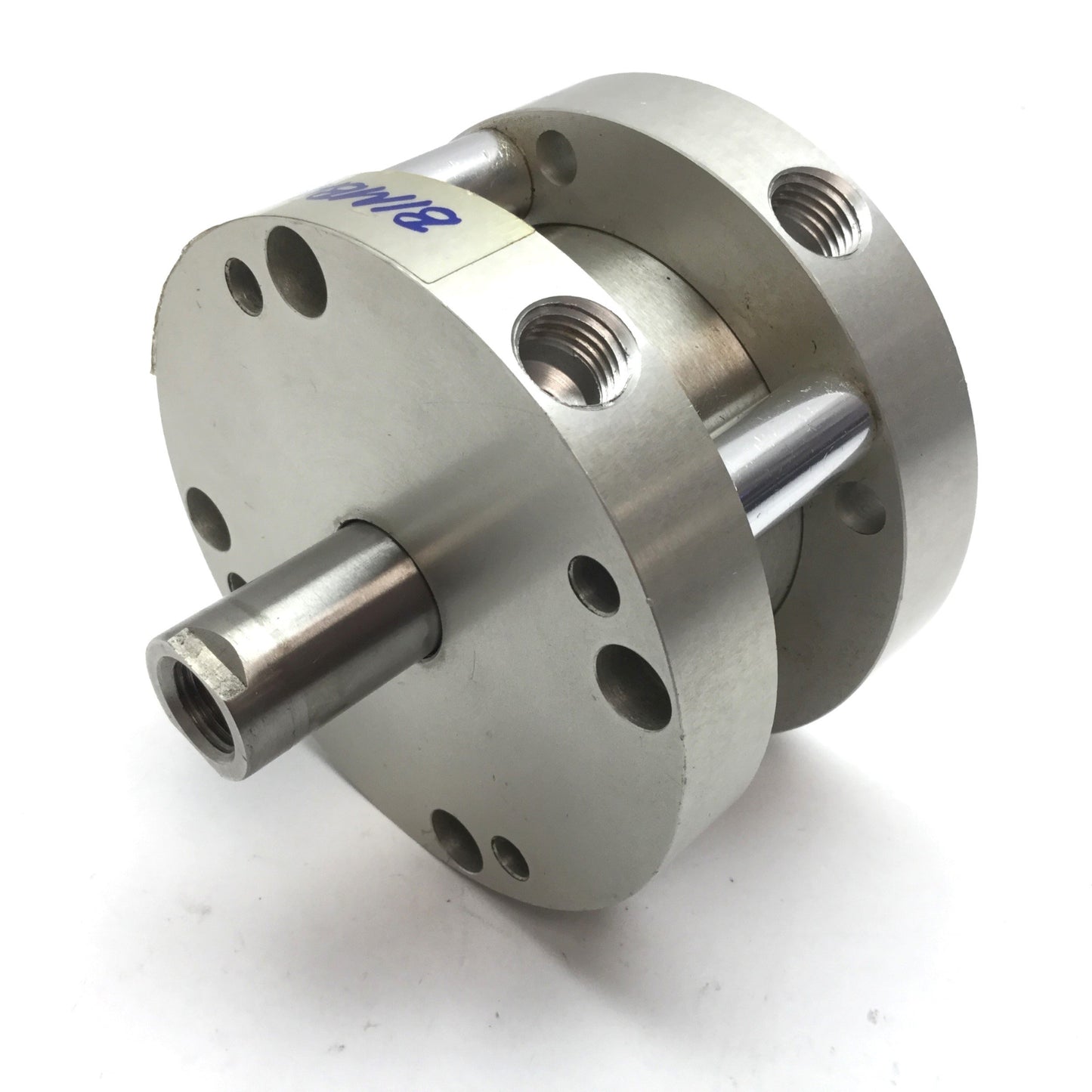 Used Bimba FOD-501 Flat-1 Double End Rod Pneumatic Cylinder, Bore: 2.5", Stroke: 1"