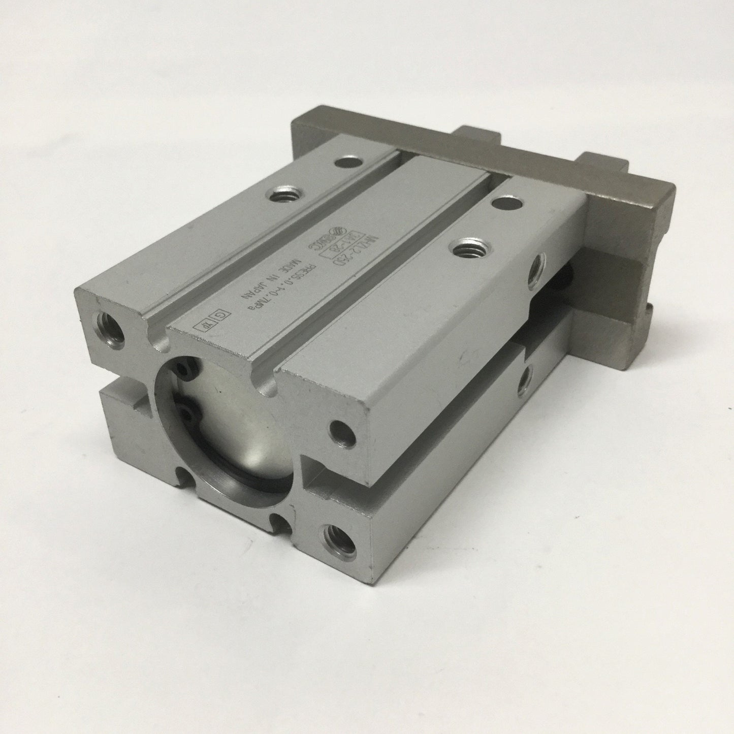 Used SMC MHZL2-25D Parallel Jaw Air Gripper, 2-Finger, 25mm Bore, 22mm Stroke, M5