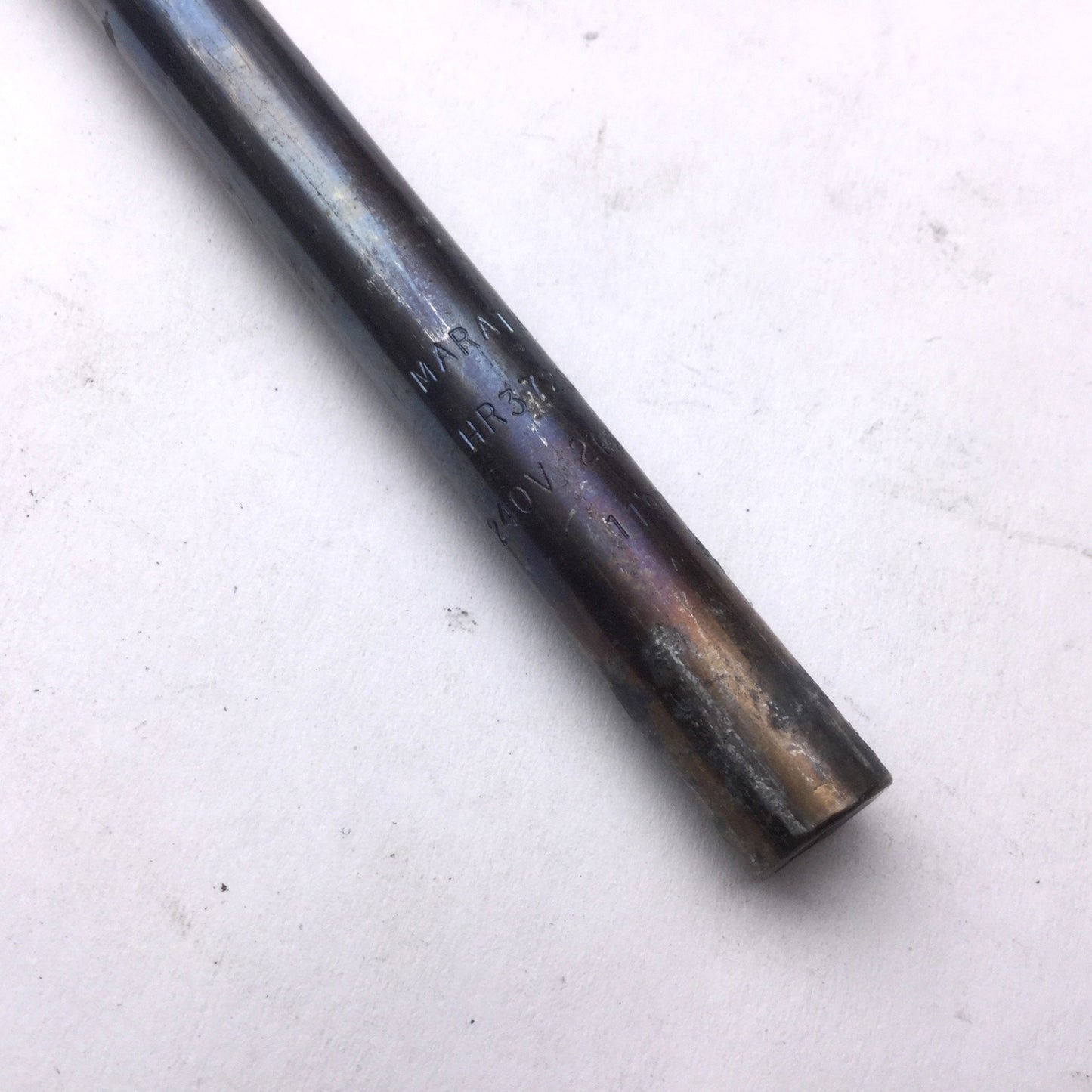 Used Marathon HR37285A Heater Rod Cartridge, 240V, 2000W, 3/8" Diameter, 28.5" Long