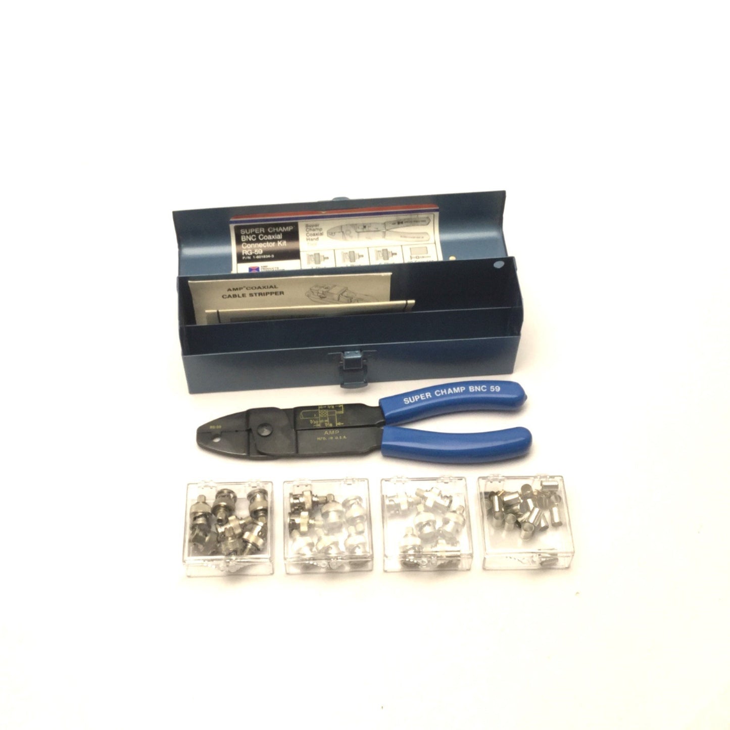 New AMP RG-59 Super Champ BNC Coaxial Connector Kit P/N 1-601834-3