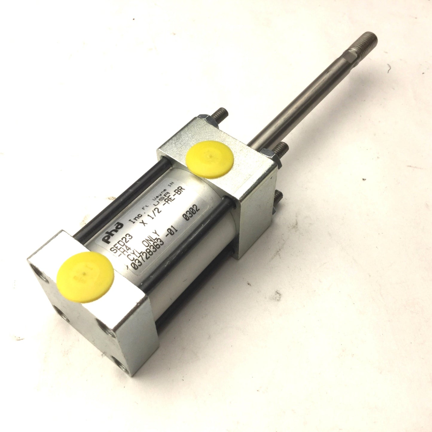 Used PHD SED23X1/2-AE-BR-H4 Pneumatic Cylinder 1/2" Stroke, Shaft Length: 4.25"