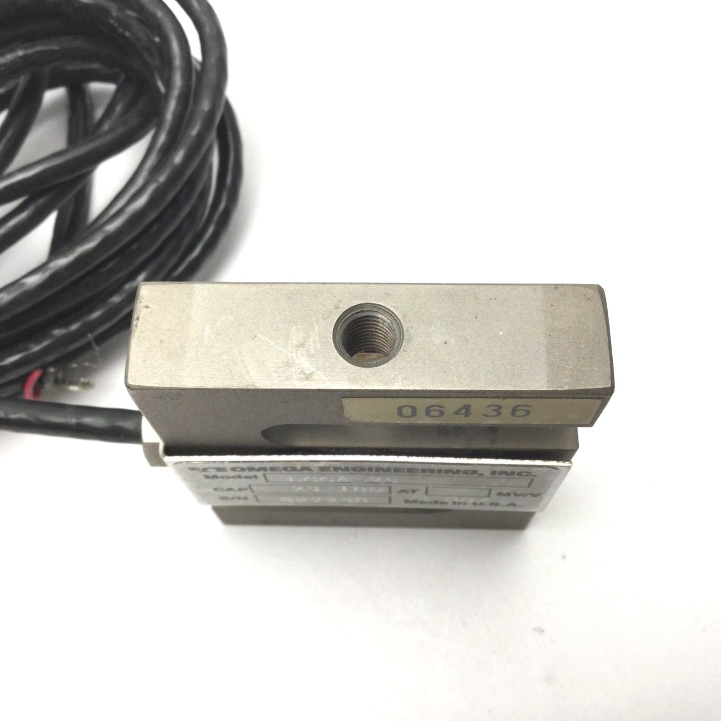 Used OMEGA LCCA-25 High Accuracy S Beam Load Cell Capacity: 25lbs Thread: 1/4"-28