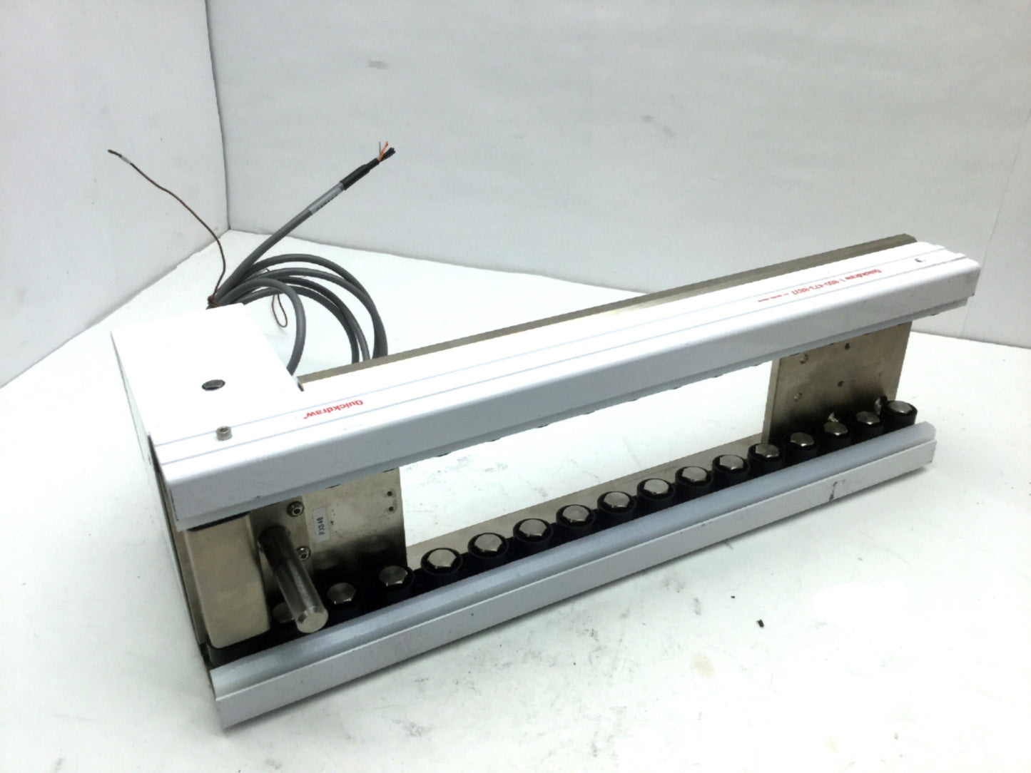 Used Quickdraw 801273 MR Series Slip Roller Conveyor, 17" Long, 24VDC 2.5A