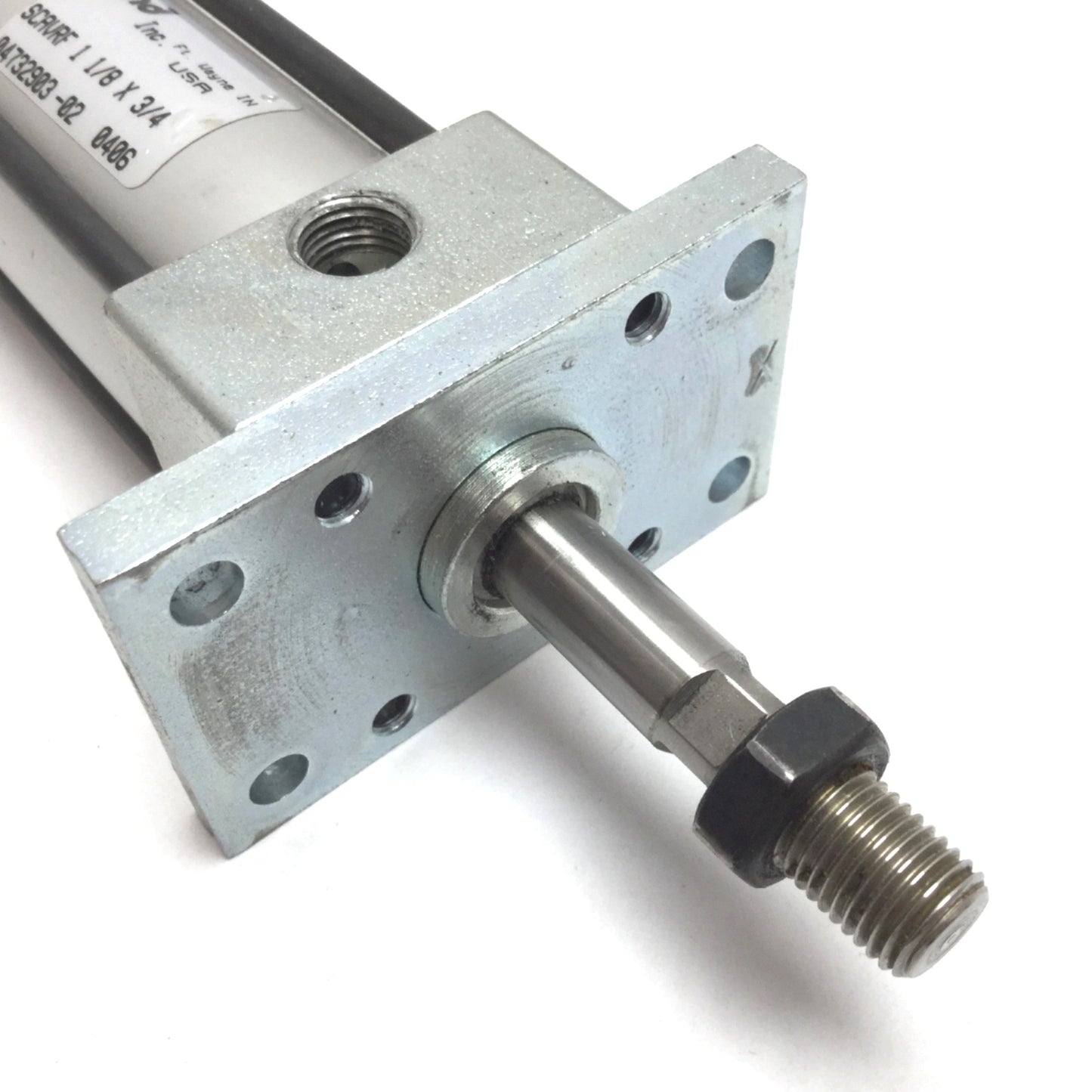 Used Phd SCAVRF 1-1/8 X 3/4 Pneumatic Cylinder, Spring Extend Bore 1-1/8" Stroke 3/4"