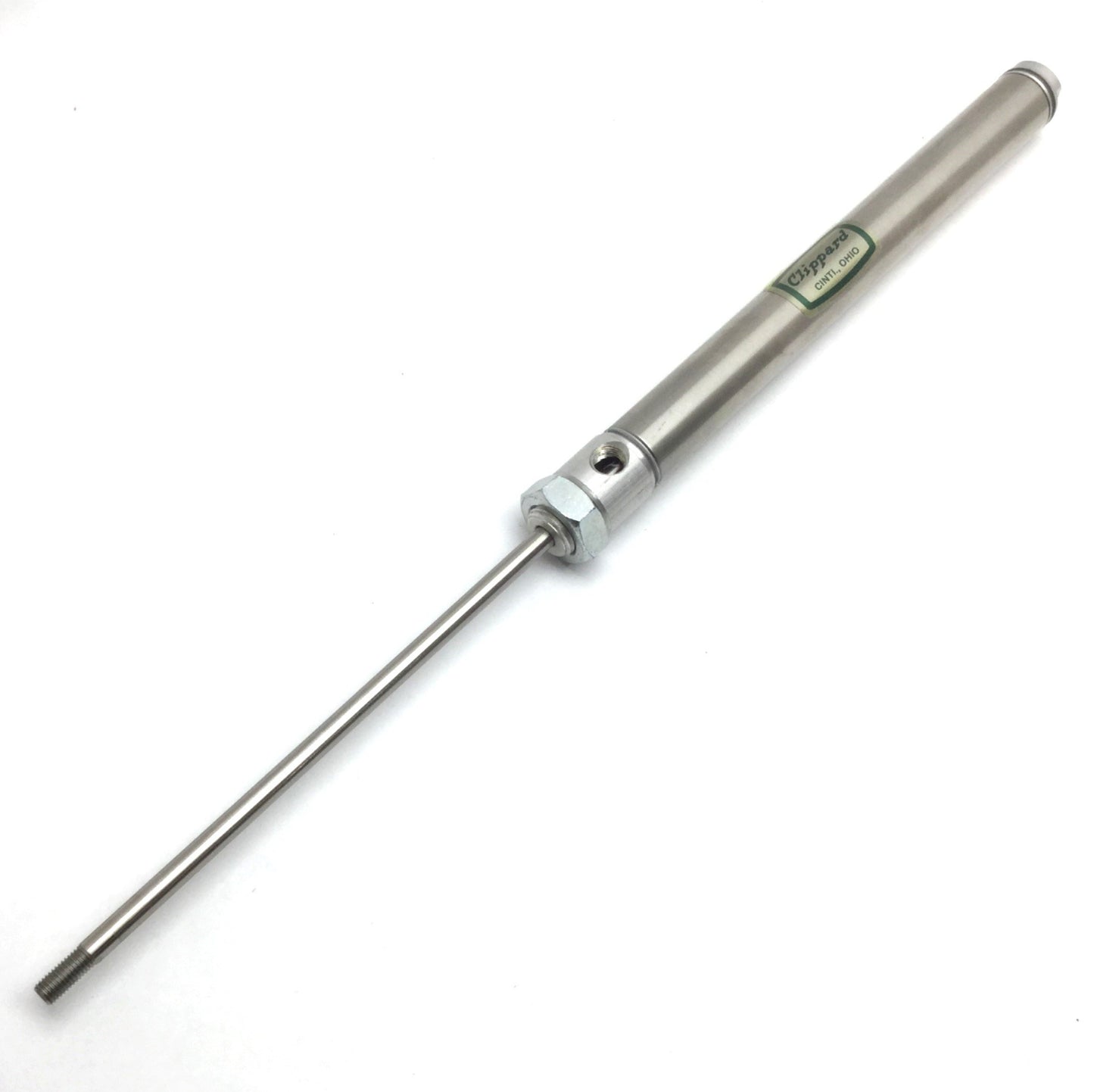 Used Clippard SDR-12-6 Pneumatic Cylinder, Bore: 3/4", Stroke: 6", 1/8" NPT, 250psi