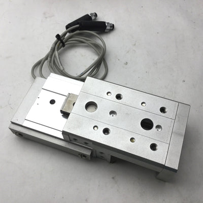 Used SMC MXS16-40P Pneumatic Slide Table, 16mm Bore, 40mm Stroke, 0.15-0.7MPa