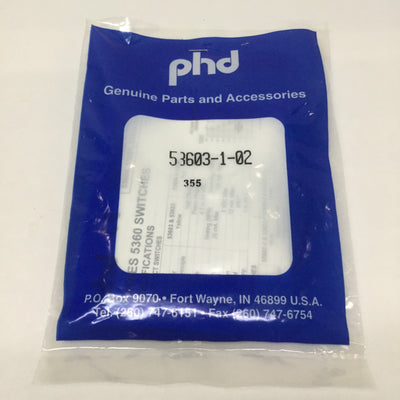 New PHD 53603-1-02 Hall Effect Cylinder Solid State Proximity Switch NPN, 4.5-24VDC